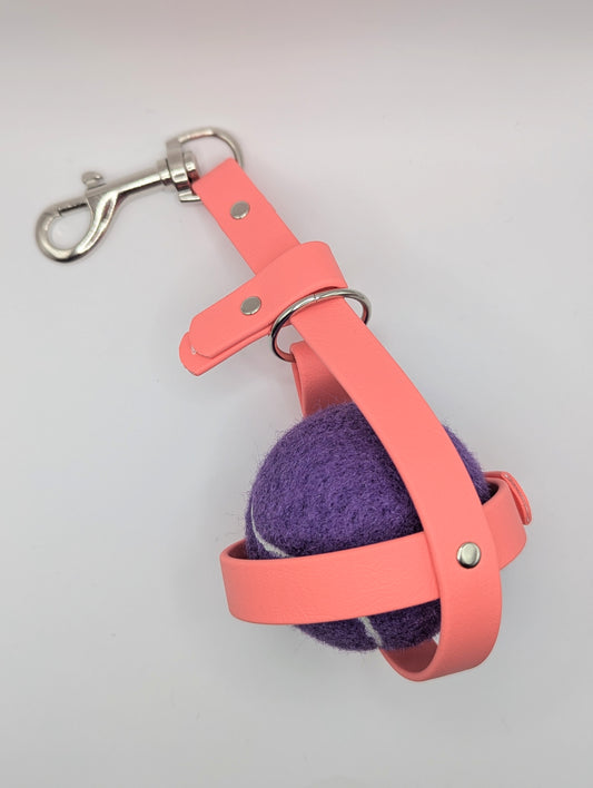 Biothane Toy Holder-Coral Pink